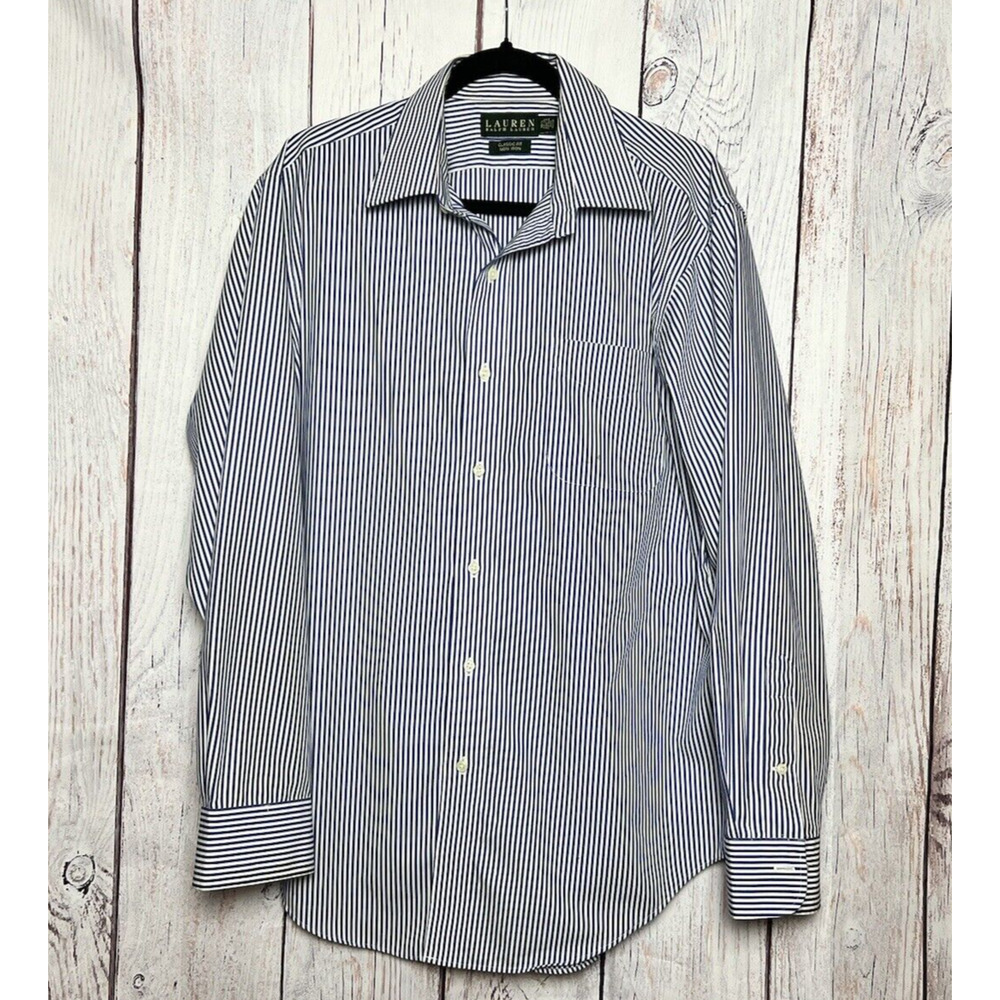 Lauren Ralph Lauren Classic Fit Men’s Pin Striped Button Up Shirt Size: 16.5
